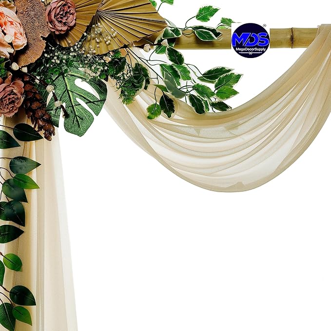 MDS Halloween Chiffon Draping Fabric - 2 Panel, 30" Wide x 100ft Long - ...