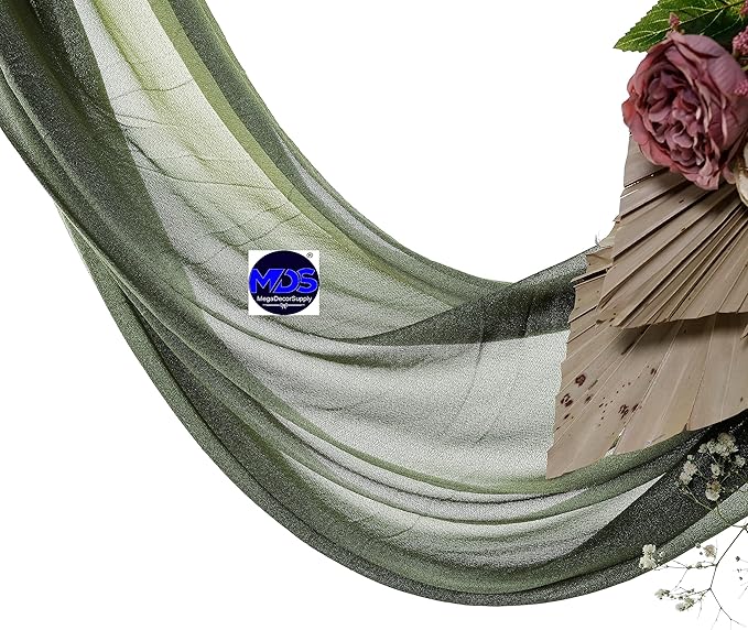 MDS Halloween Chiffon Draping Fabric - 1 Panel, 30" Wide x 40ft Long - S...