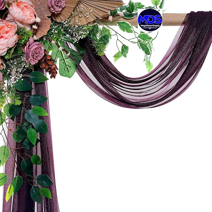 MDS Halloween Chiffon Draping Fabric - 2 Panel, 30" Wide x 40ft Long - S...