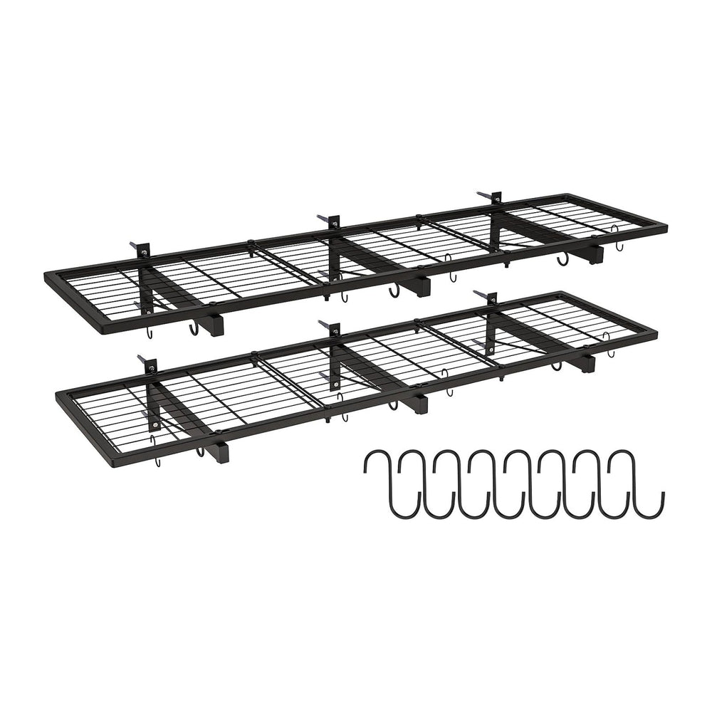 2 Pack Garage Wall Shelves, 46"X 12.5" Garage Shelving Wall Mounted...