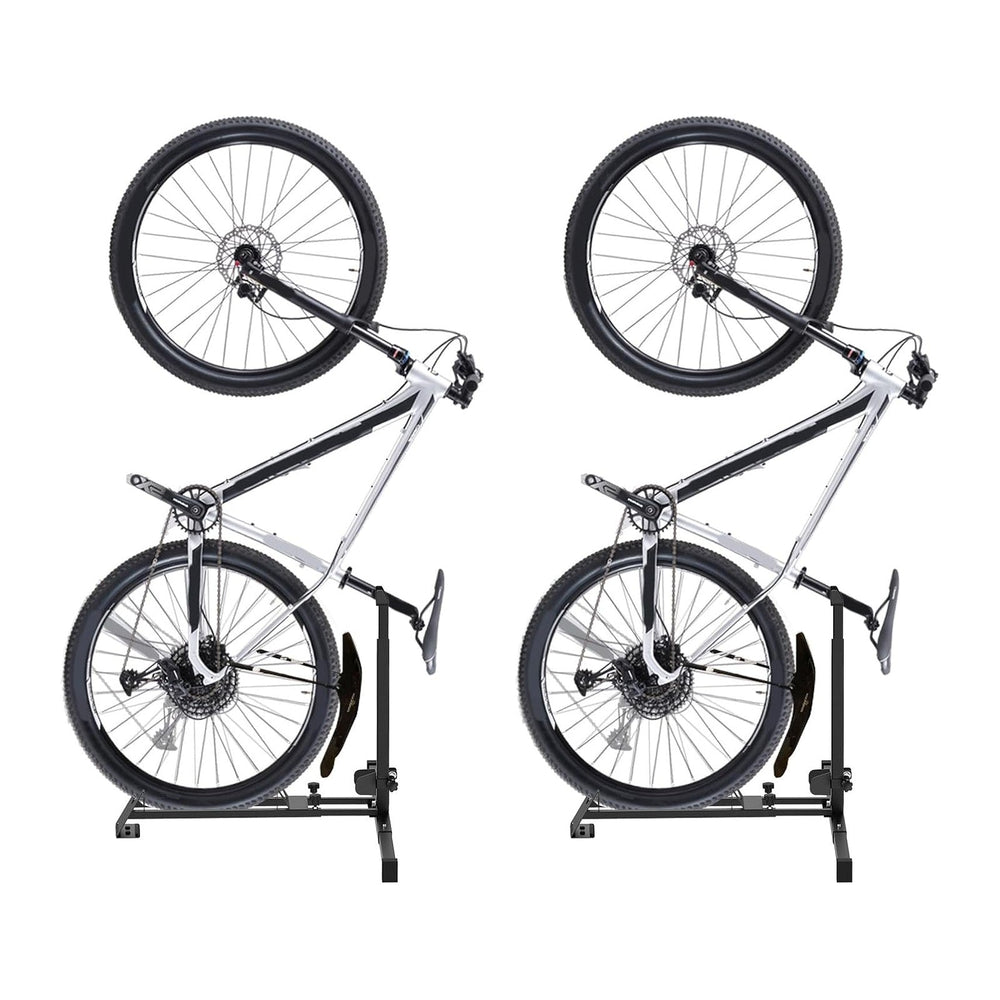 Bike Stand,Vertical Bike Rack Garage,Space-Saving Rack with Adjustable for Ga...