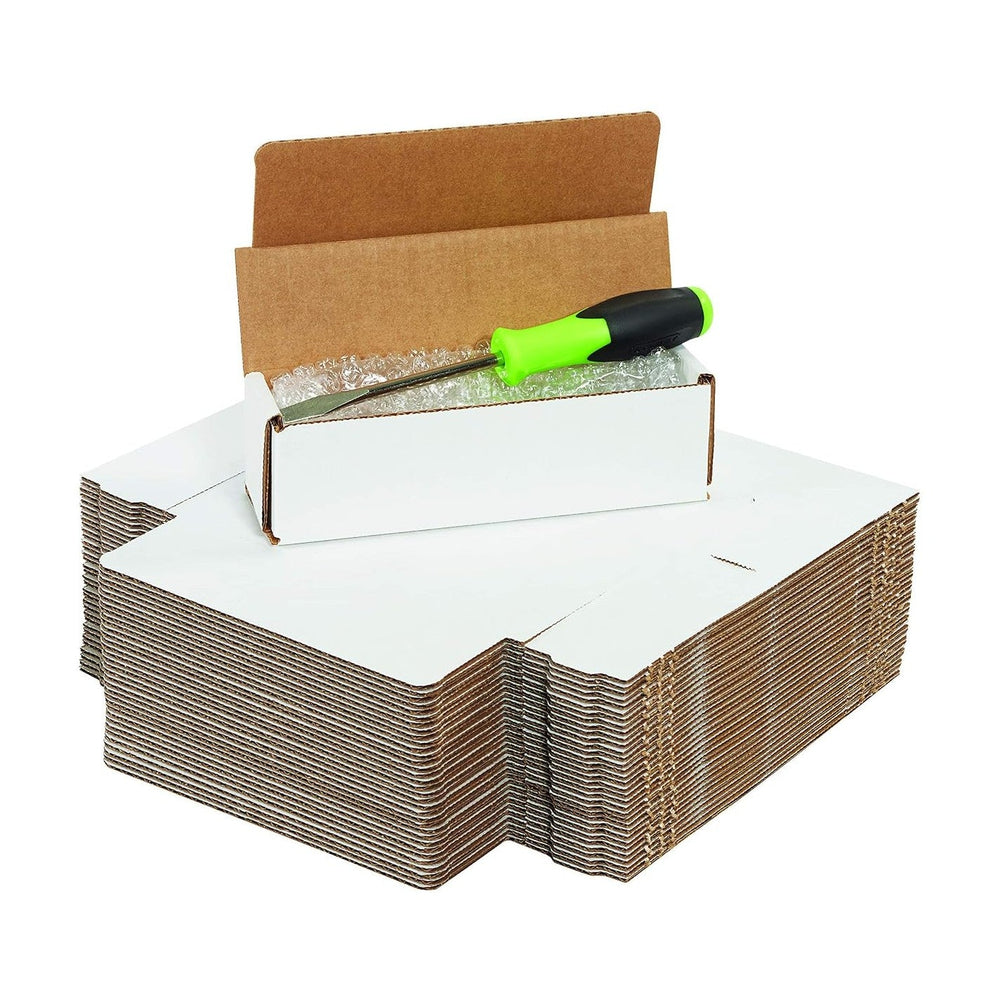 Box USA Small Shipping Boxes 7" x 5" x 3", 50-Pack, Bulk - Whi...