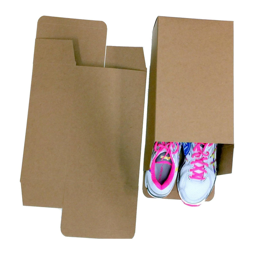 Bubblefast! One Piece Reverse Tuck Carton Storage Shoe Boxes for Large Shoes ...