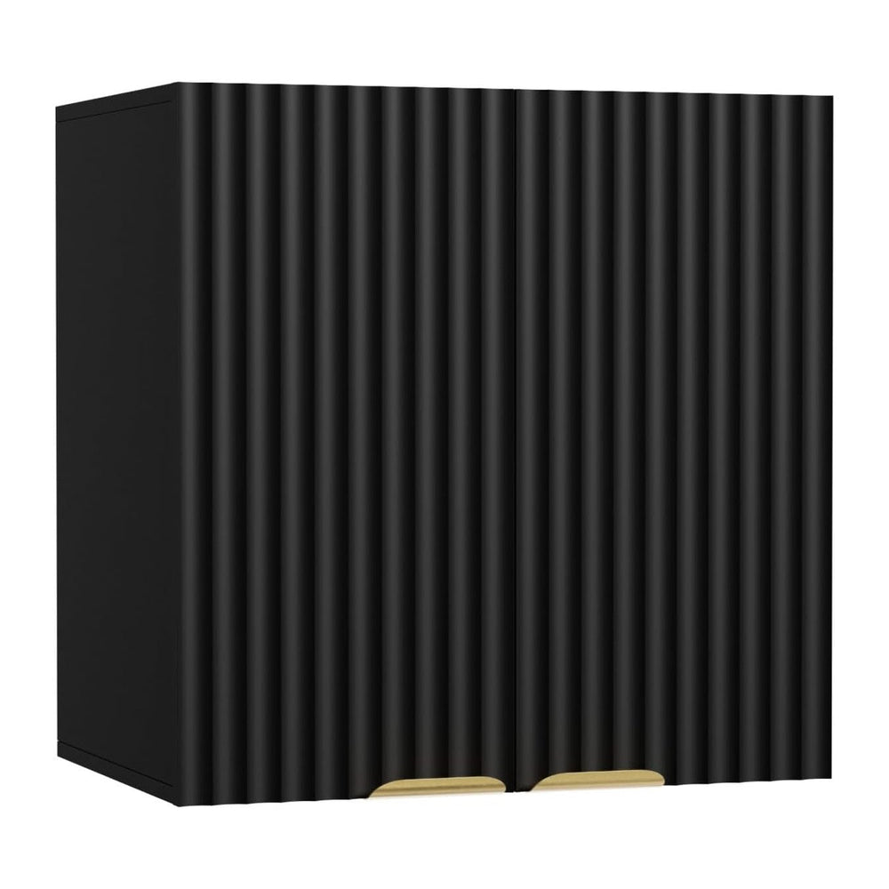 ChooChoo Bathroom Wall Cabinet, Laundry Room Cabinet with 2 Fluted Doors