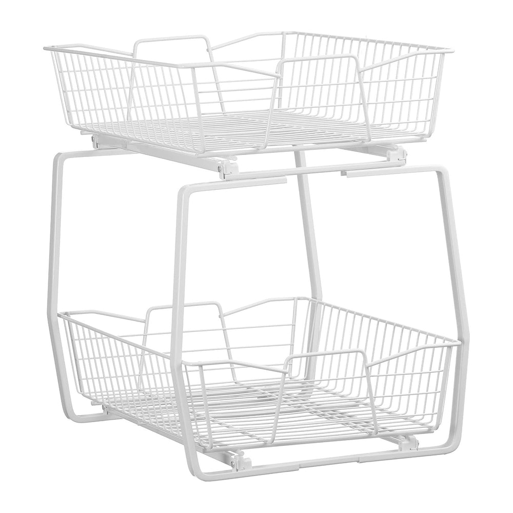 ClosetMaid 14 in. Pull Out Cabinet Organizer, 2 Tier, Heavy Duty, Slide Out P...