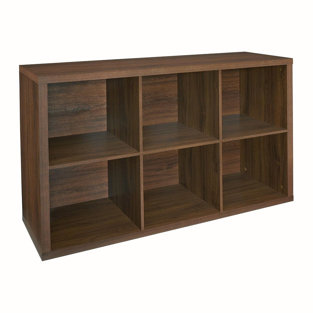 ClosetMaid 6 Cube Storage Shelf Organizer Bookshelf with Back Panel, Easy Ass...