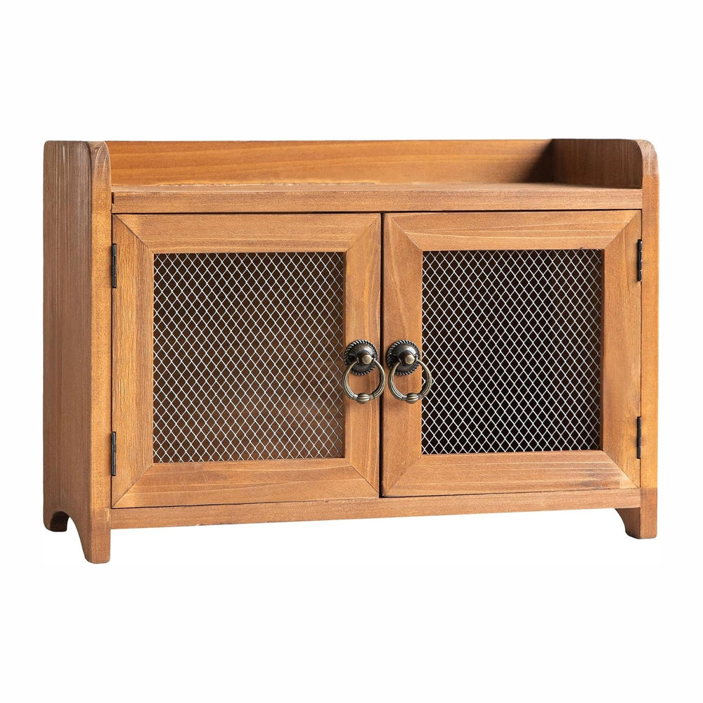COLLECTIVE HOME - Storage Cabinet, Mini Countertop Cabinet, Wood Organizer fo...