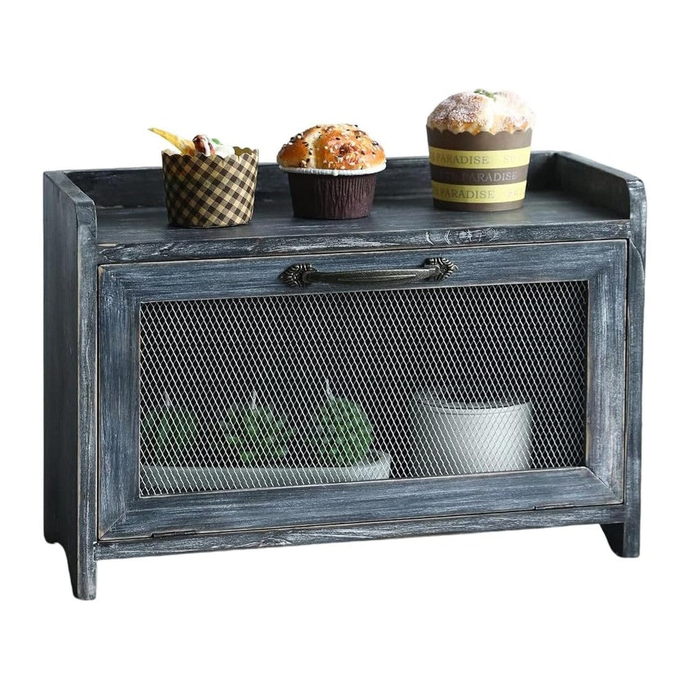 COLLECTIVE HOME - Storage Cabinet, Mini Countertop Cabinet, Wood Organizer fo...