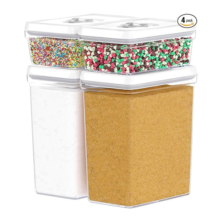 DWËLLZA KITCHEN Large Airtight Food Storage Containers (4 Pc)