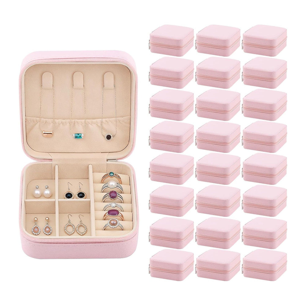 Easytle 24 Pcs Travel Jewelry Box Exquisite Travel Jewelry Case Portable Jewe...