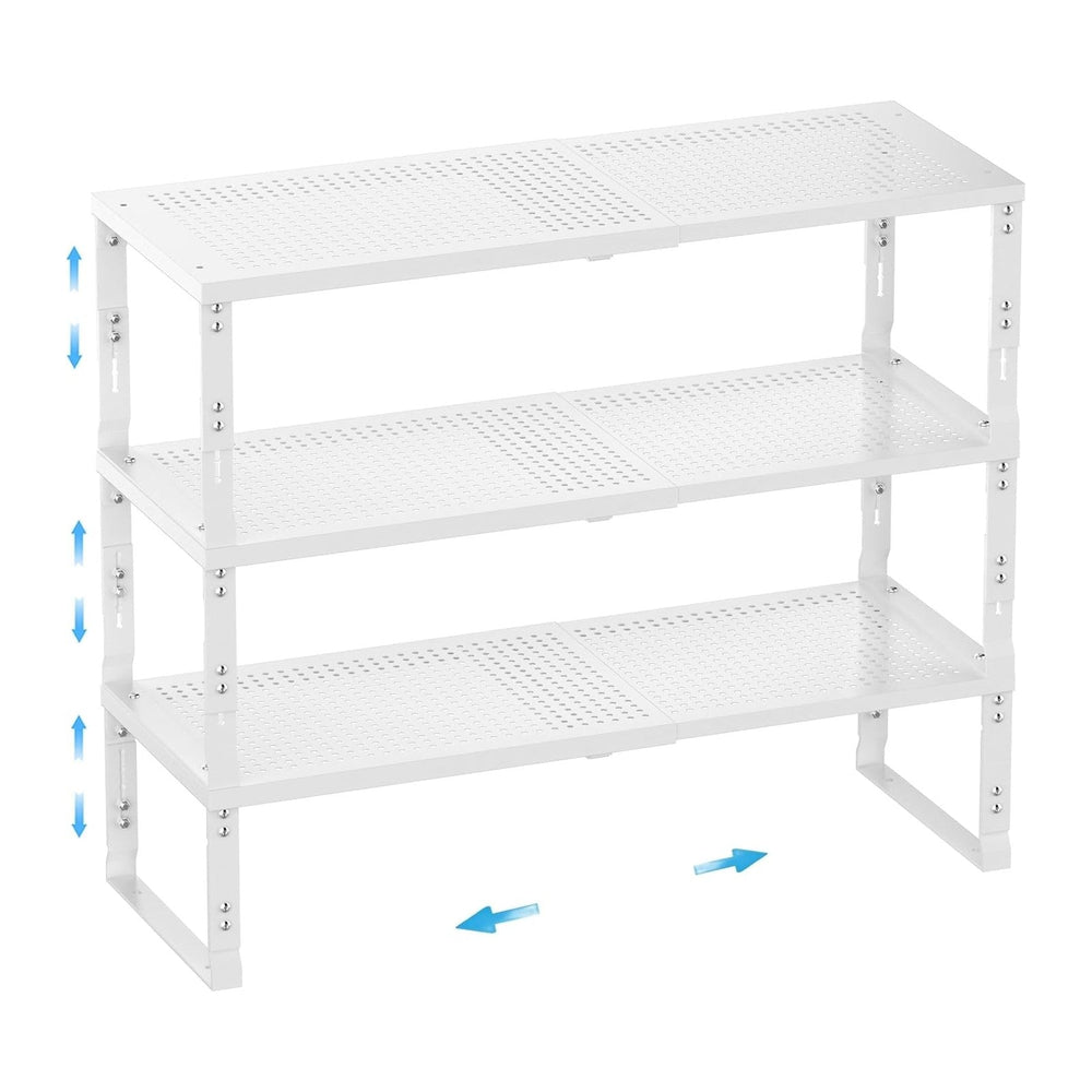 Expandable Spice Rack,Stackable Storage for Cabinet, Multi-Functional Kitchen...