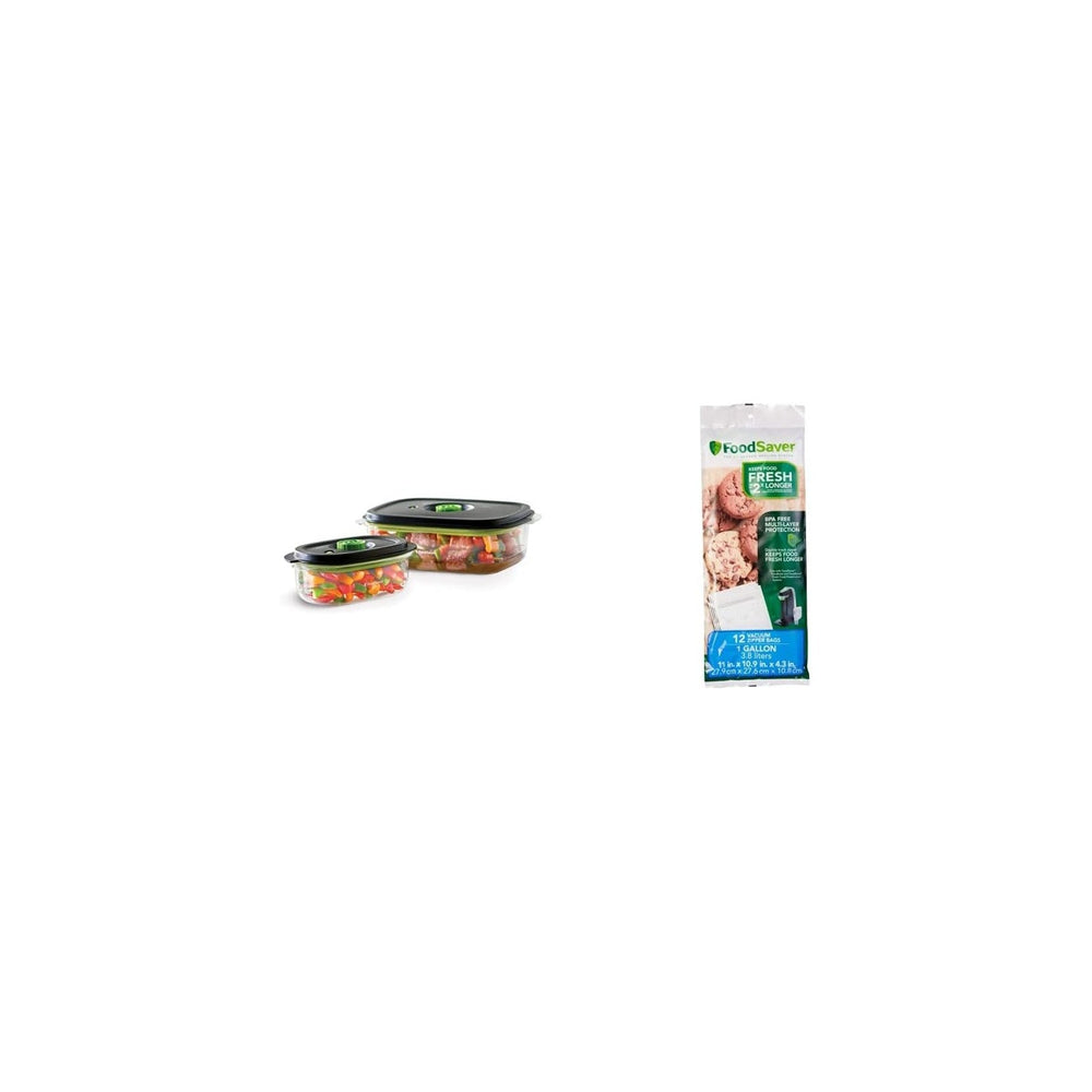 FoodSaver 2116382 Preserve & Marinate Vacuum -Containers,1- 3 cup and 1- ...