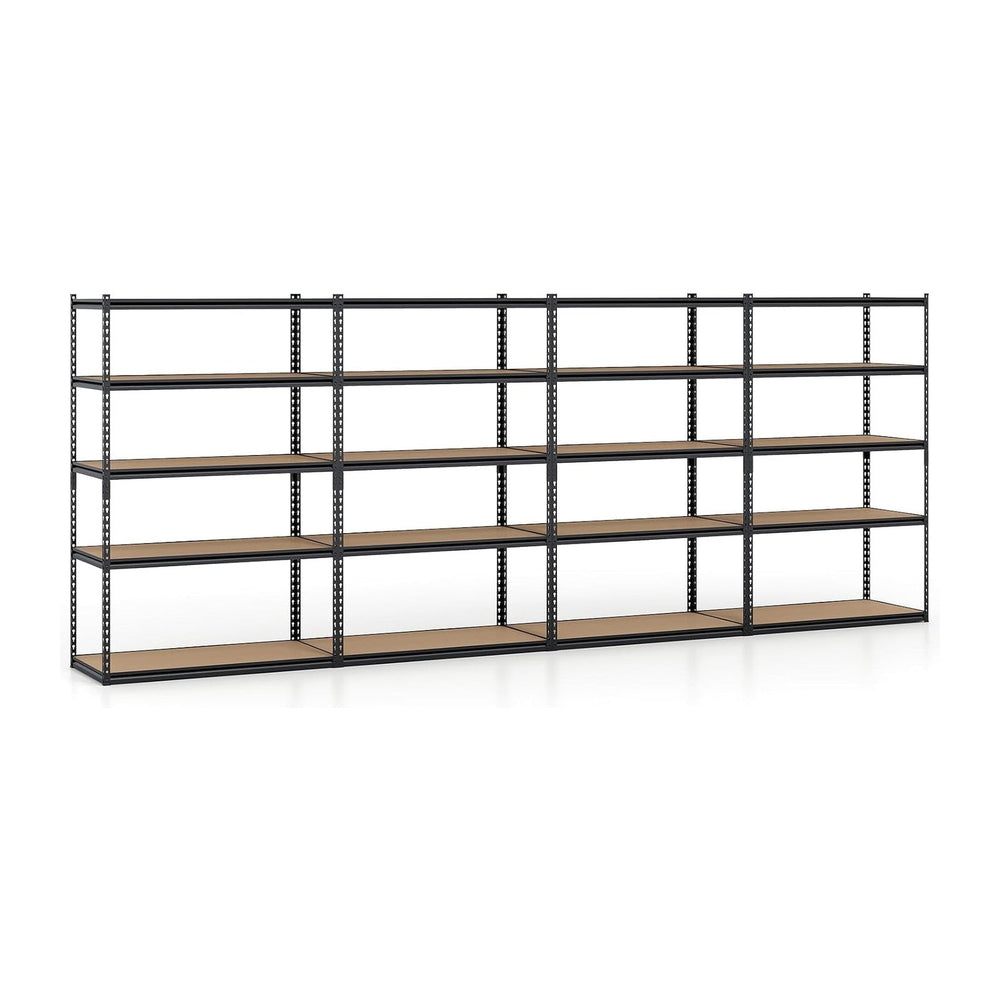 GIANTEX 5-Tier Metal Storage Shelves, Heavy Duty Garage Shelving Units w/Adju...