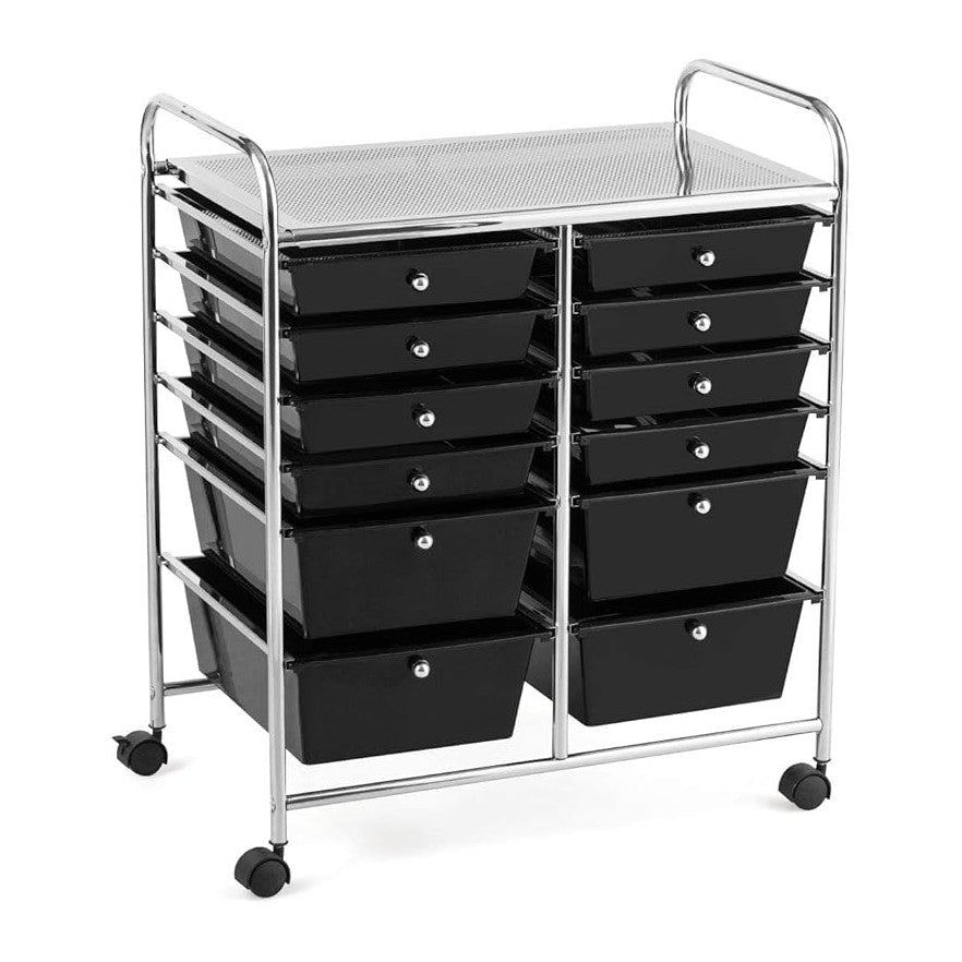 GOFLAME 12-Drawer Rolling Storage Cart, Mobile Utility Cart