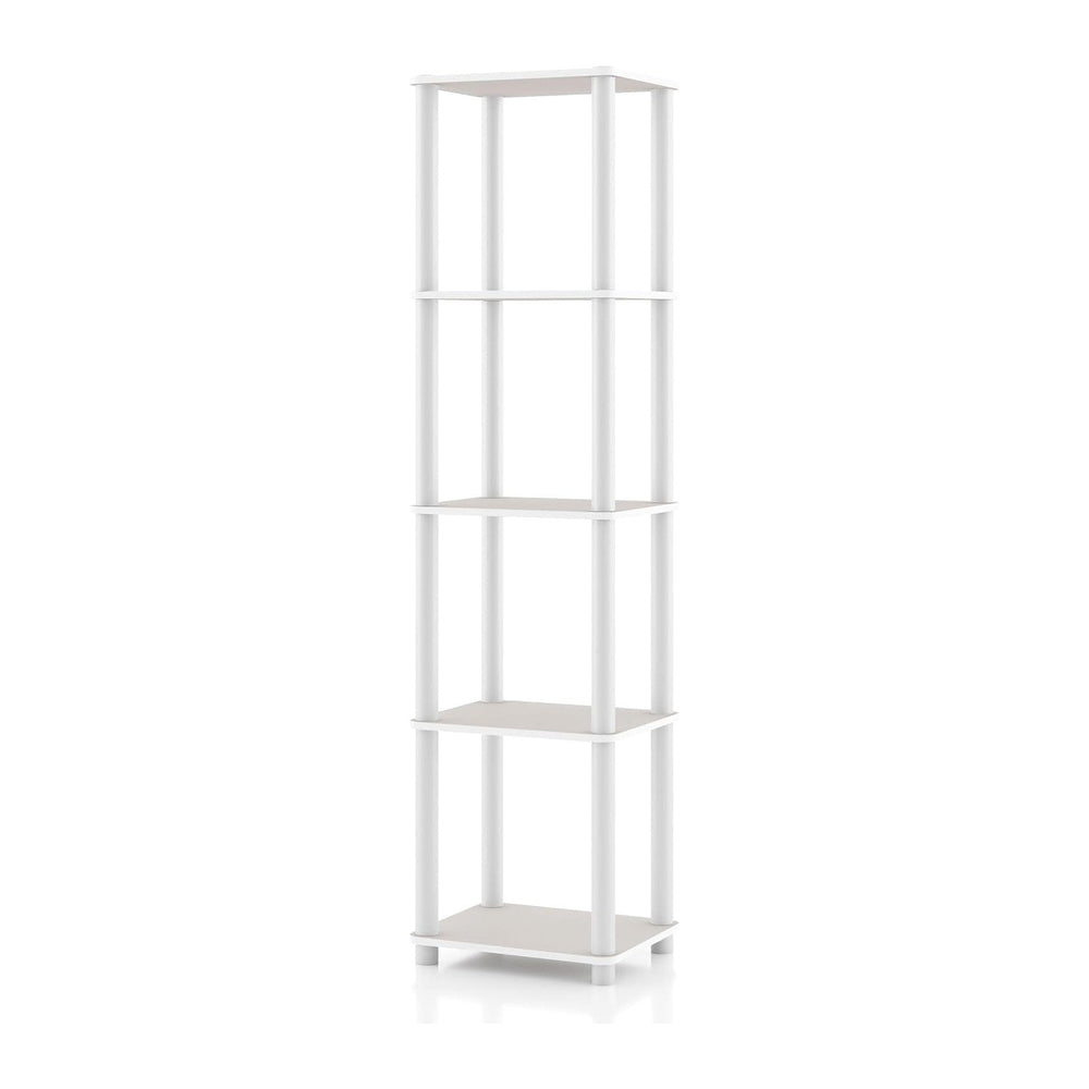 Homes: Inside + Out Apexa Modern 5-Tier Narrow Shelving Units, Collectibles D...