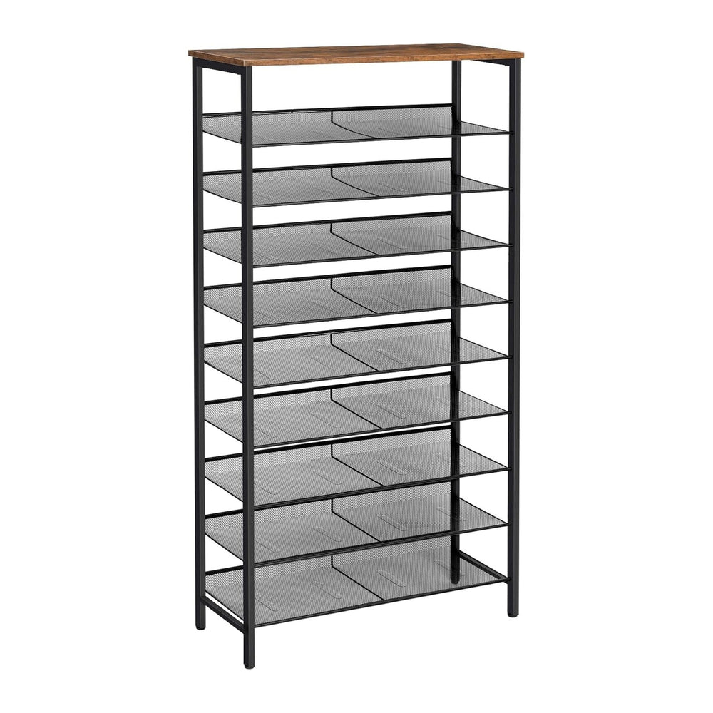 HOOBRO Shoe Rack for Entryway, 10-Tier Shoe Shelf, Large Capacity Shoe Storag...