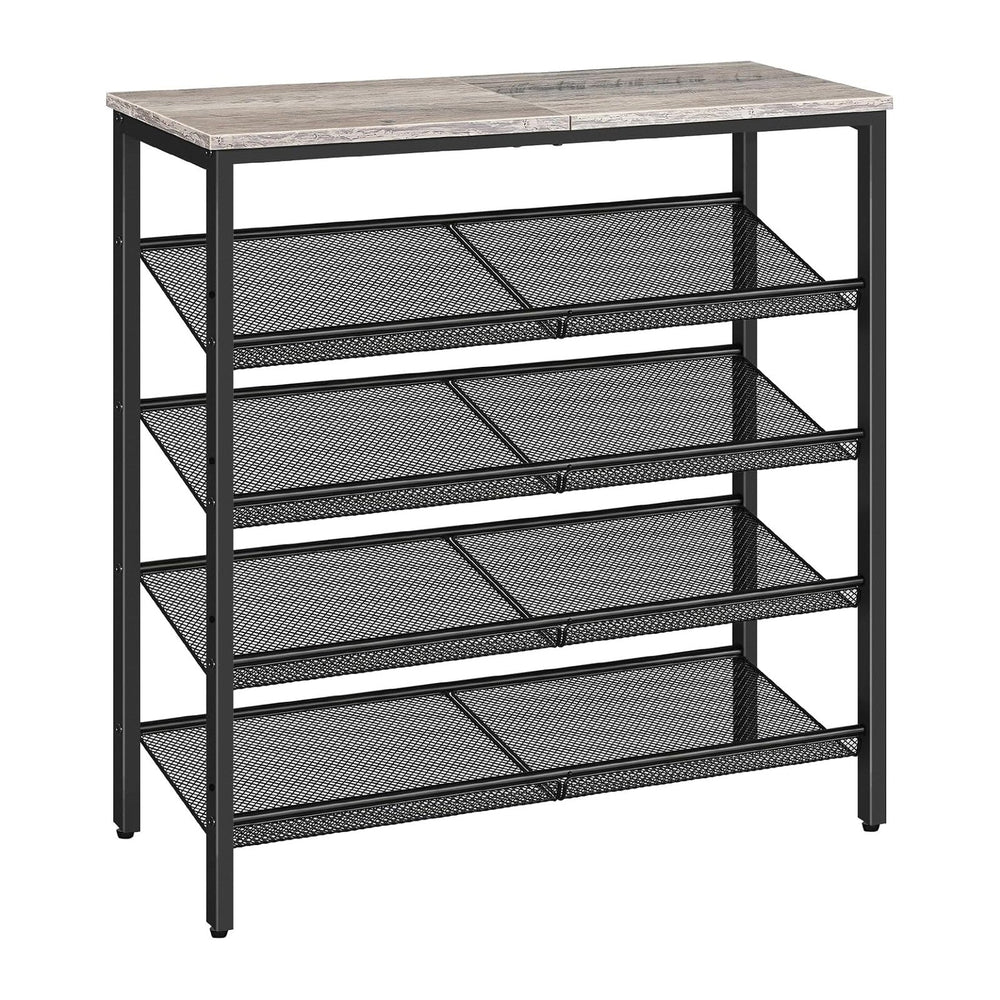 HOOBRO Shoe Rack for Entryway, 5-Tier Shoe Organizer with Adjustable Mesh She...