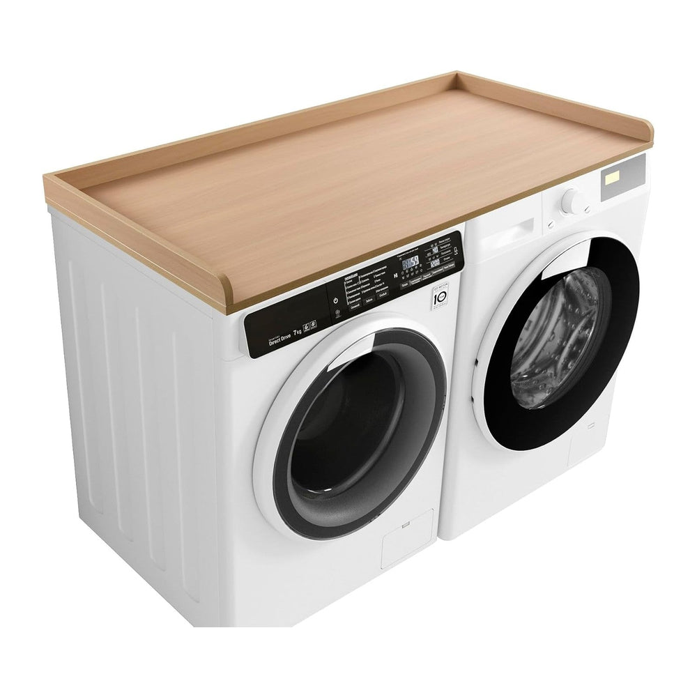 Kaboon Washer Dryer Countertop, Melamine Countertop with Edge Rails - 27.5&qu...