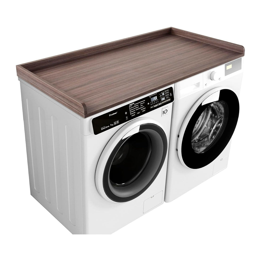 Kaboon Washer Dryer Countertop, Melamine Countertop with Edge Rails - 27.5&qu...