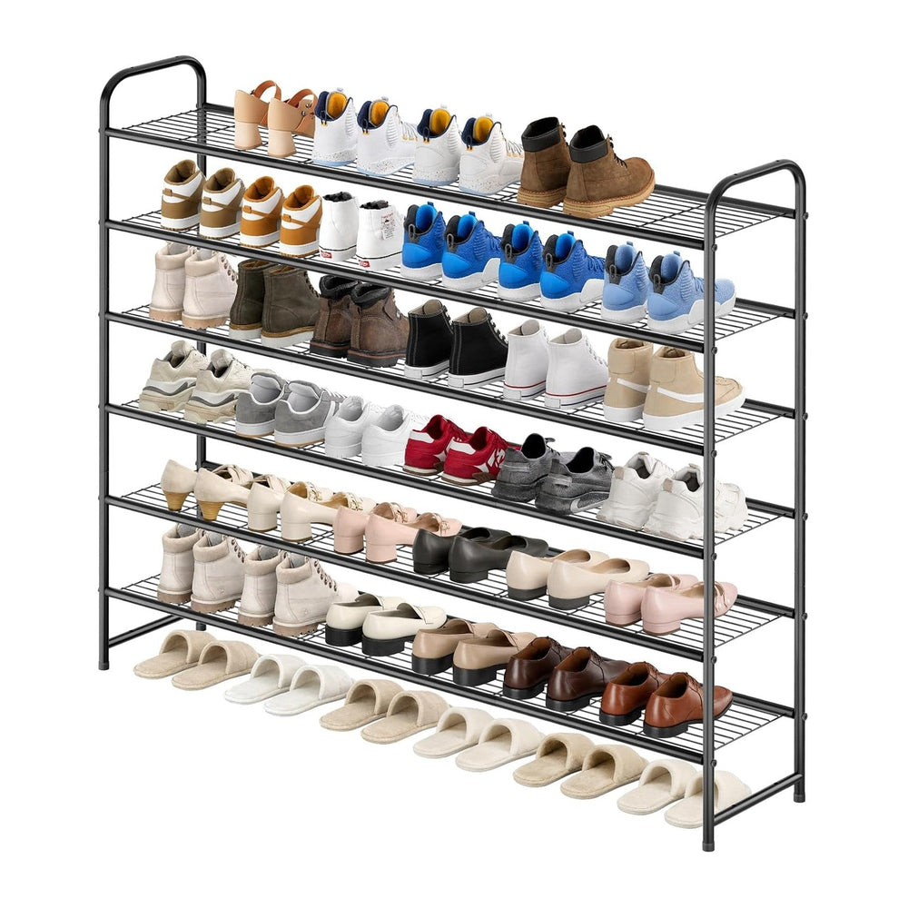 KEETDY Large Shoe Rack 6 Tier Organizer Tall Metal Shoe Organizer for Entrywa...