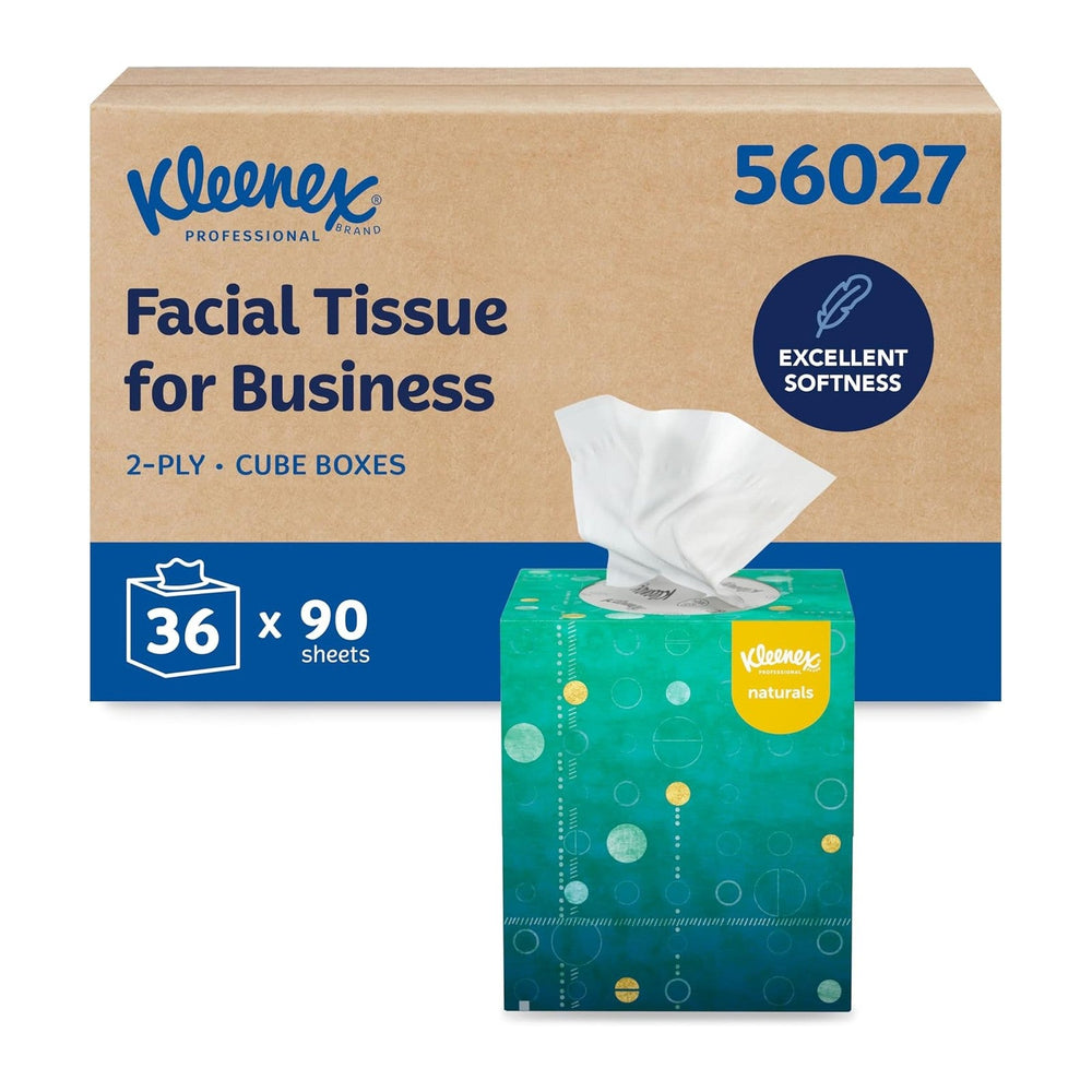 Kleenex Professional Naturals Facial Tissue, Bulk, 36 x 90 Tissues (56027)