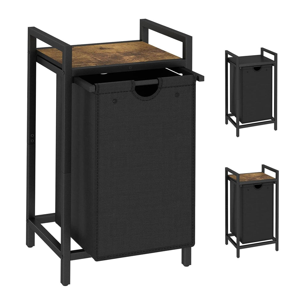 LAATOOREE Laundry Hamper, Two-Color Laundry Basket with Removable Laundry Bag...