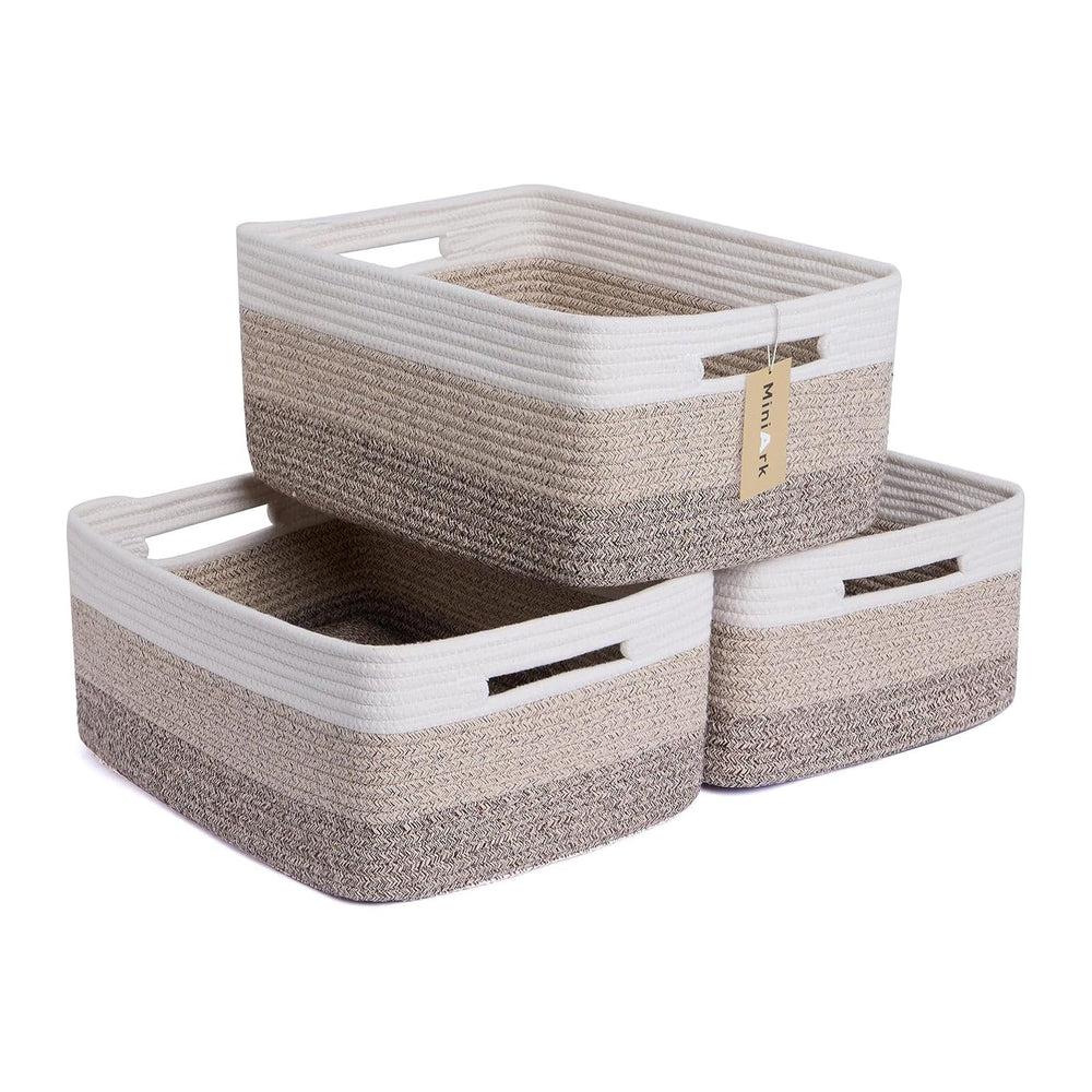 Large Storage Baskets for Organizing, Closet Shelf Baskets for Clothes Blanke...