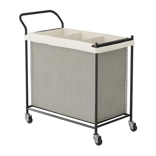 Laundry Hamper 3 Section, Laundry Basket with Wheels-165L, Removable Washable...