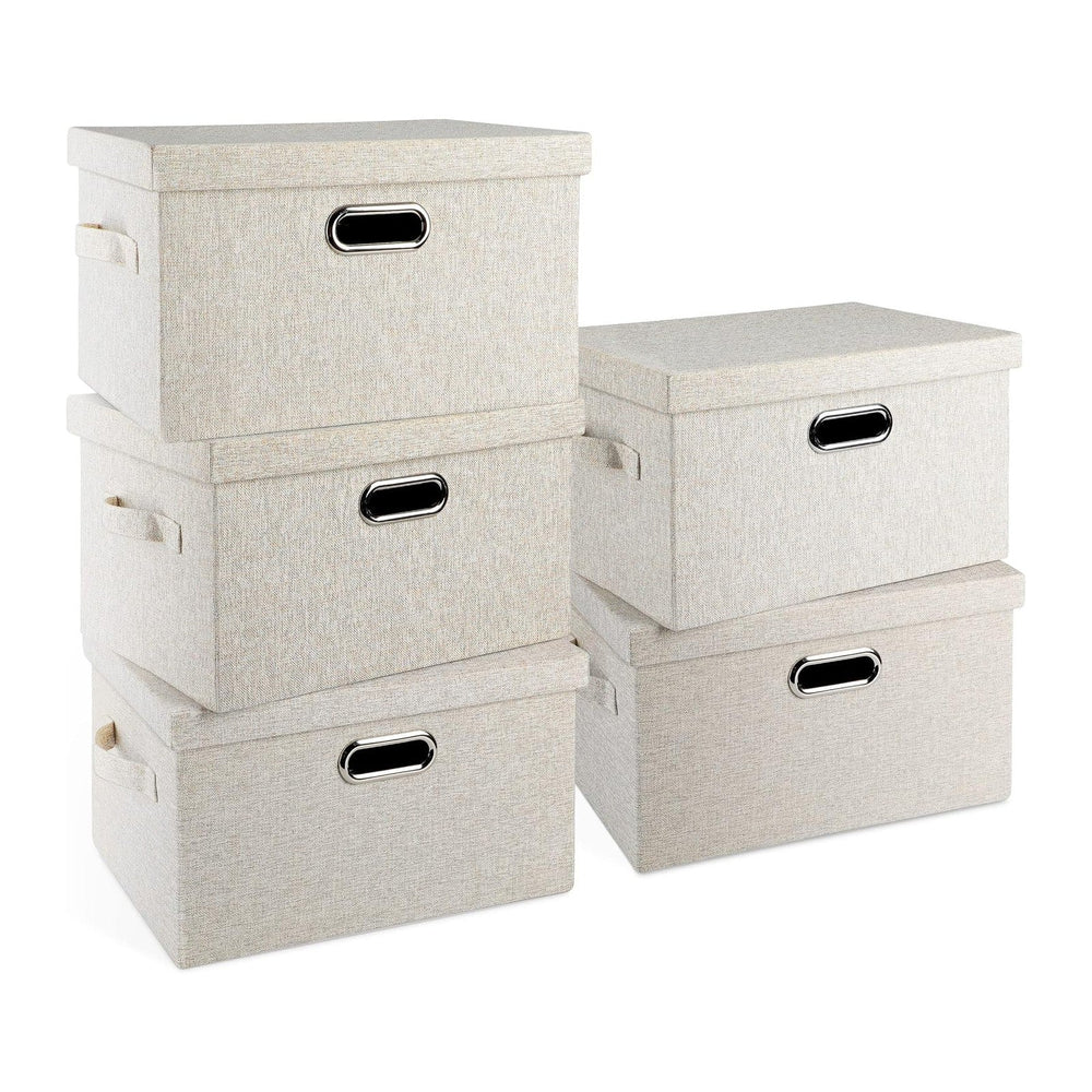Medium 15" 21 Quart Collapsible Stackable Storage Bins