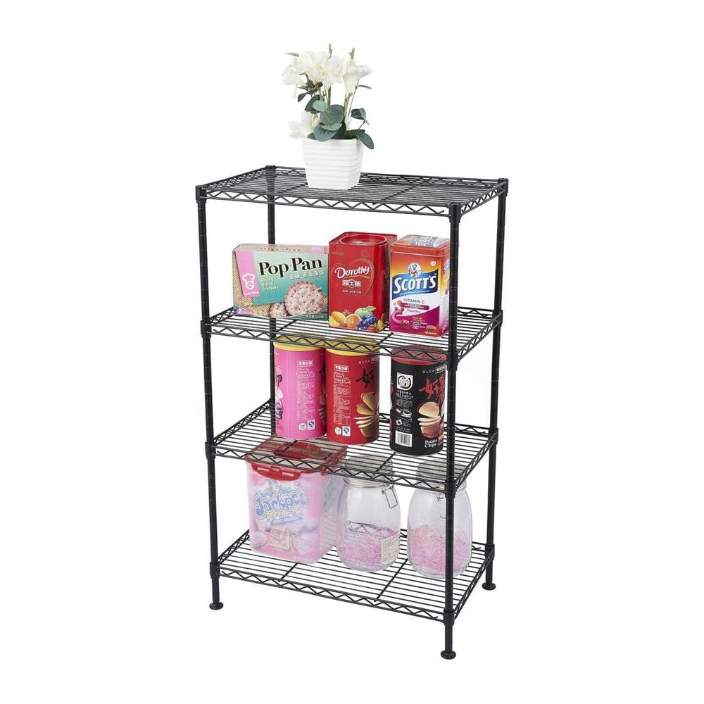Metal Storage Shelf, Garage Storage Organization Wire Rack, Adjustable 4 Tier...