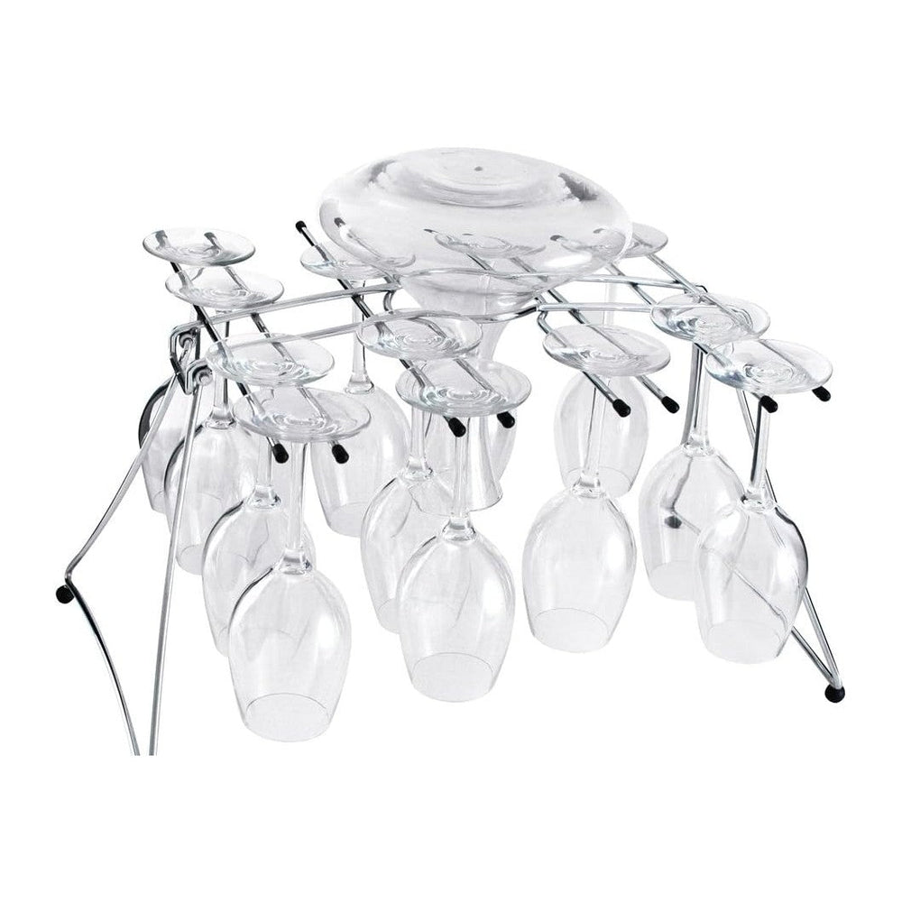 Oenophilia Fusion Stemware Wine Decanter Drying and Storage Rack - 16 Wine Gl...
