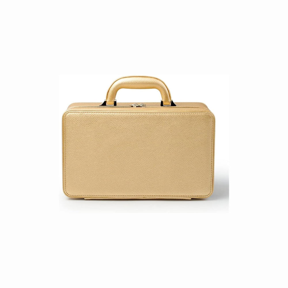 Oirlv Gold Leather Jewelry Box Handmade Travel Jewelry Organizer Storage Case...