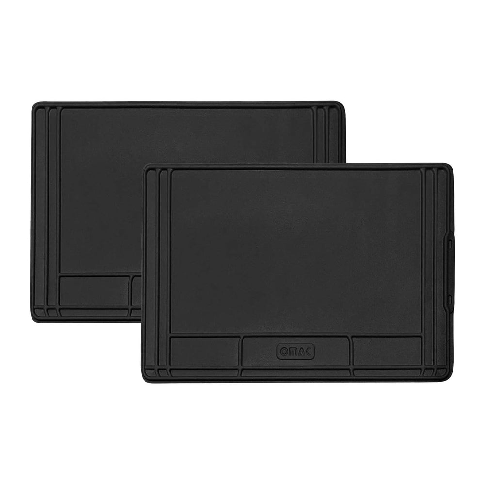 OMAC 2 Pcs Under Sink Mat for Kitchen & Bathroom 34" x 22" Adju...
