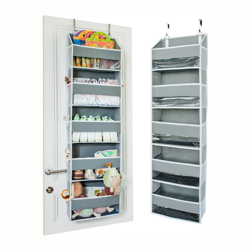 Ooh So Tidy 5-Tier Over Door Hanging Organizer, Grey