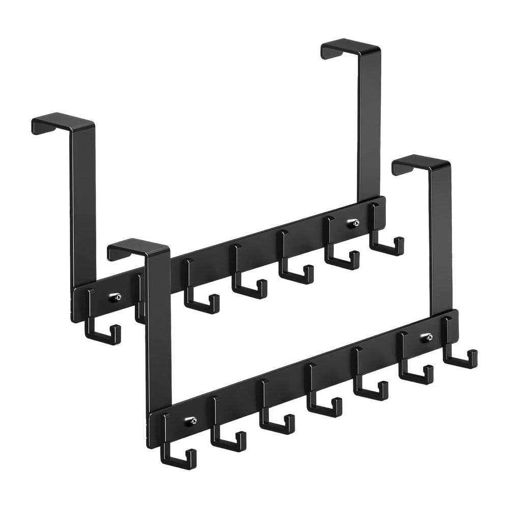 Over Door Hooks, 2 Packs Heavy Duty Over Door Hanger with Rust Resistant Fini...