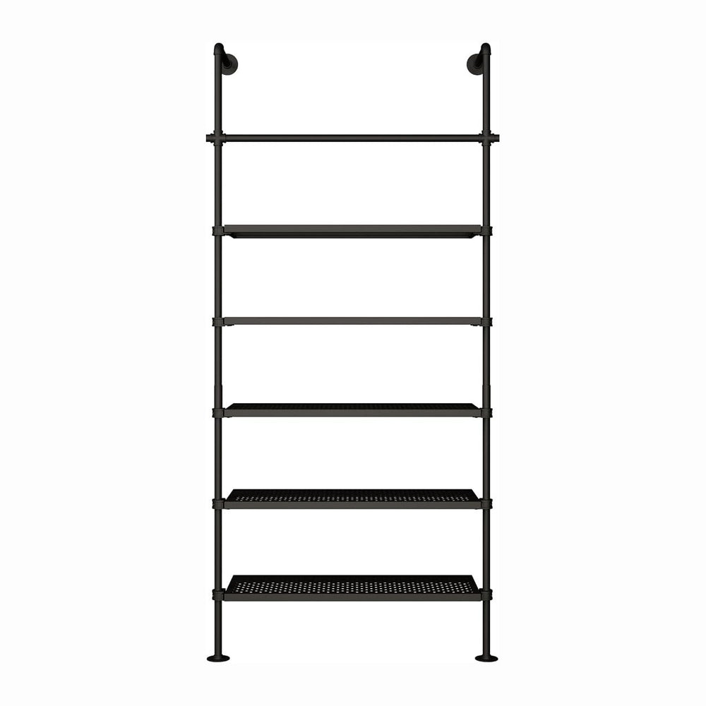 pamo Wall Mounted Clothing Rack with Metal Sheves –117" W × 87" H, ...