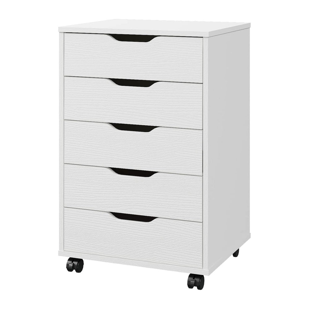 Panana 5/7 Drawer Mobile File Cabinet, Wooden Under Desk Storage with Wheels ...