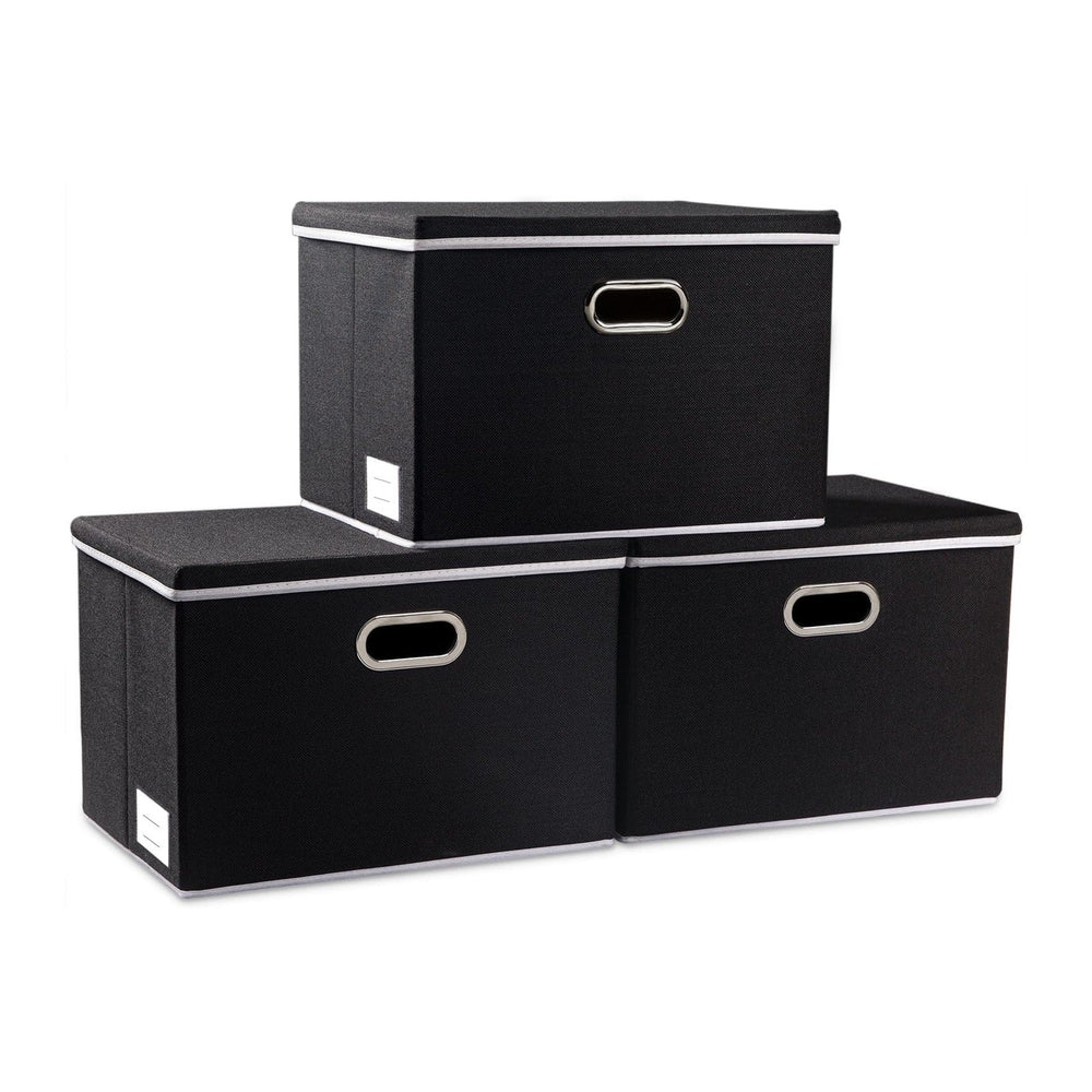 PRANDOM Extra Large Collapsible Storage Bins (3-Pack)