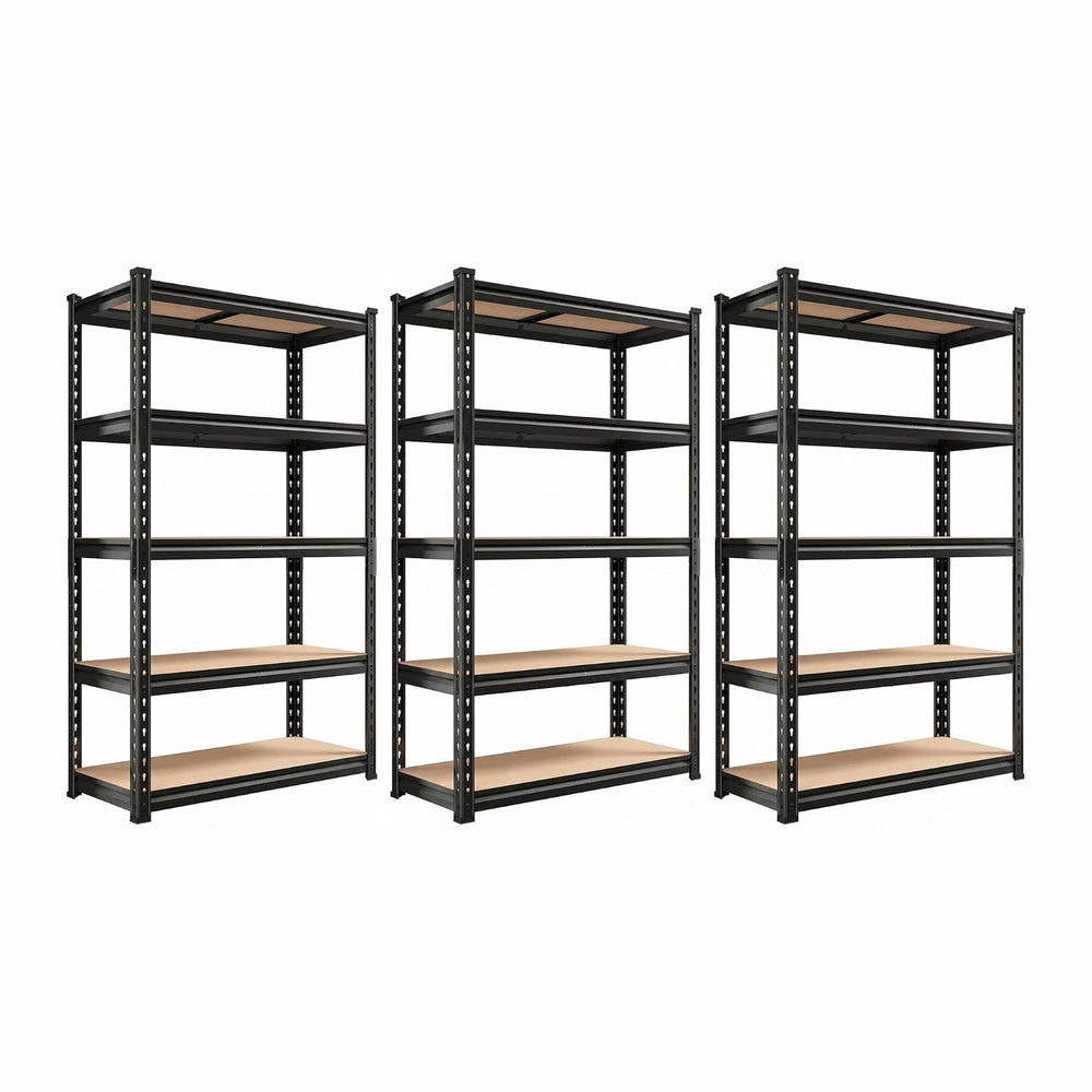 REIBII Set of 3 Storage Shelves 5 Tier Garage Shelving Heavy Duty Load 2000LB...