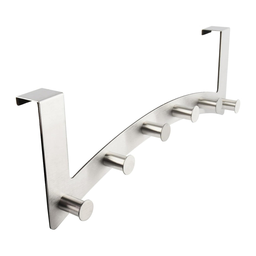 RICOO Over Door Hooks Hanger - Heavy Duty Door Hanger with 6 Hooks, Stainless...
