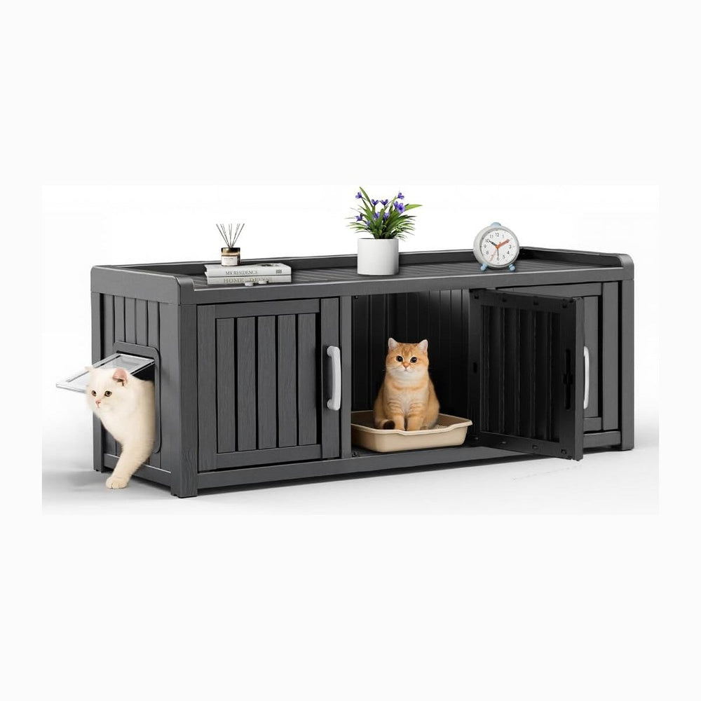 ROJIK Shoe Cabinet Waterproof UV-Resistant, Storage Bench Indoor Outdoor for ...