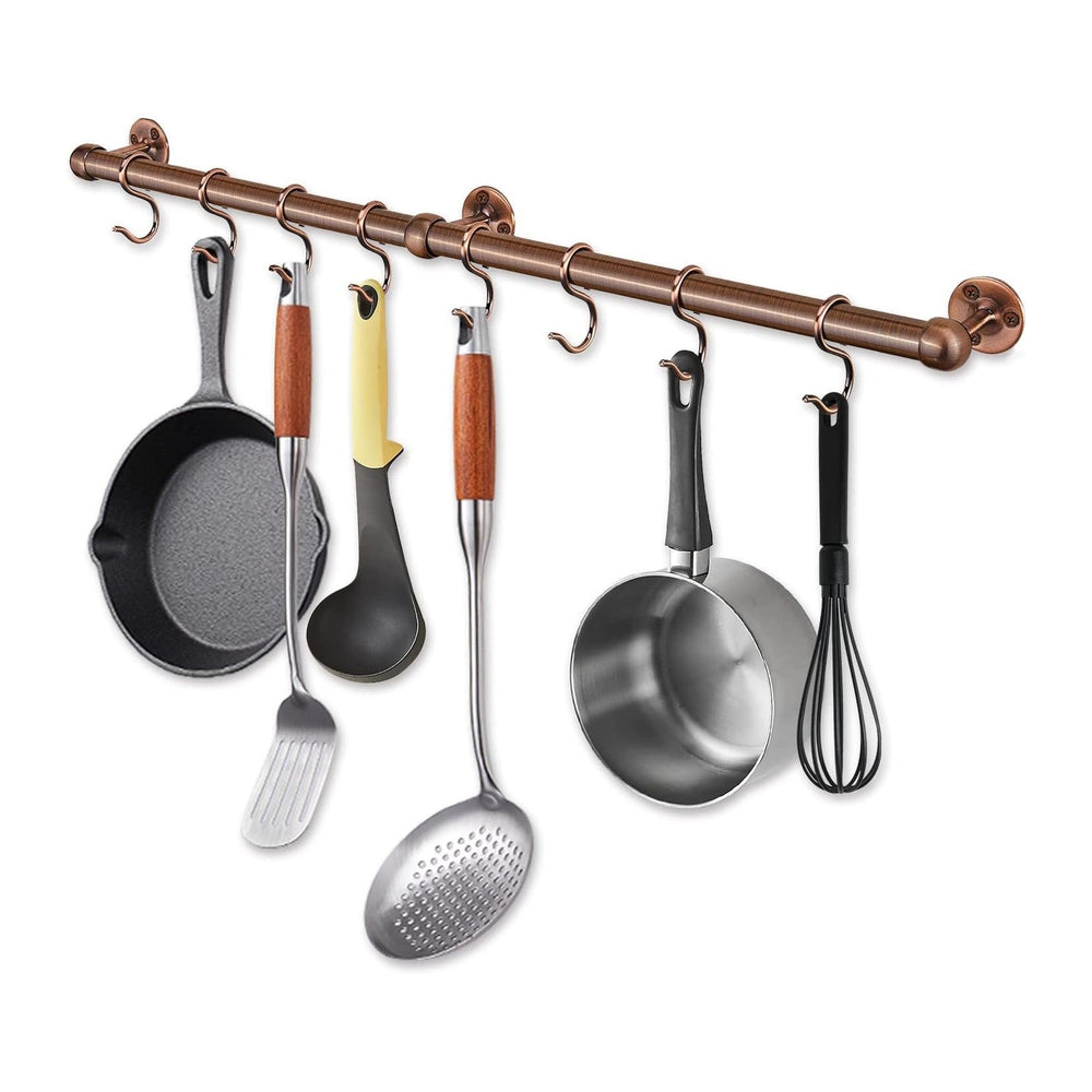 ROTHLEY Stainless Steel Pot and Pan Hanger: 23.7 Inch Wall Mounted Hanging Po...