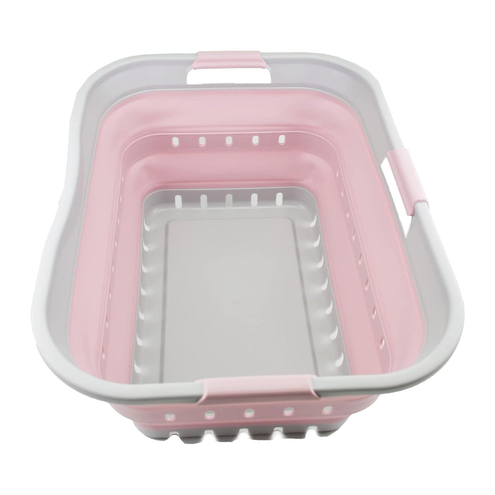 SAMMART 42L (11 gallon) Collapsible Plastic Laundry Basket - Foldable Pop Up ...