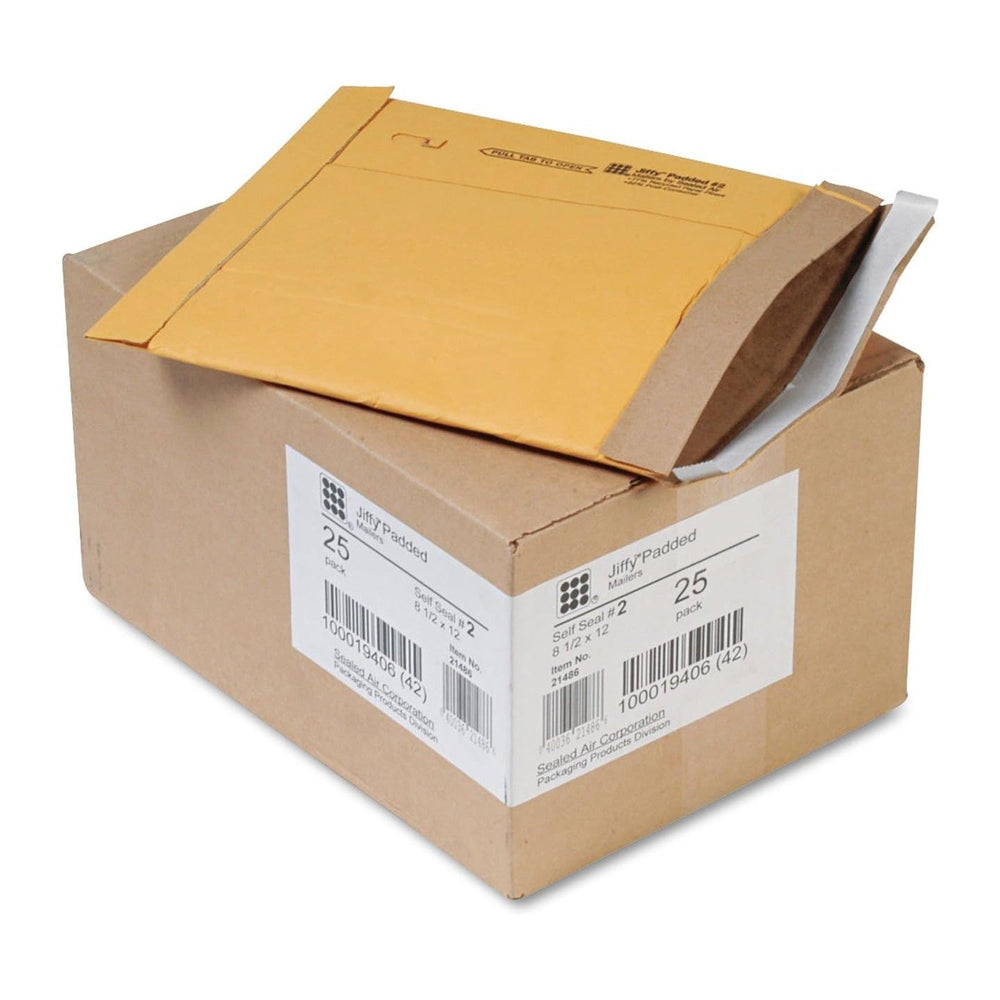 Sealed Air 64775 Jiffy Padded Self Seal Mailer, #2, 8 1/2 x 12, Natural Kraft...
