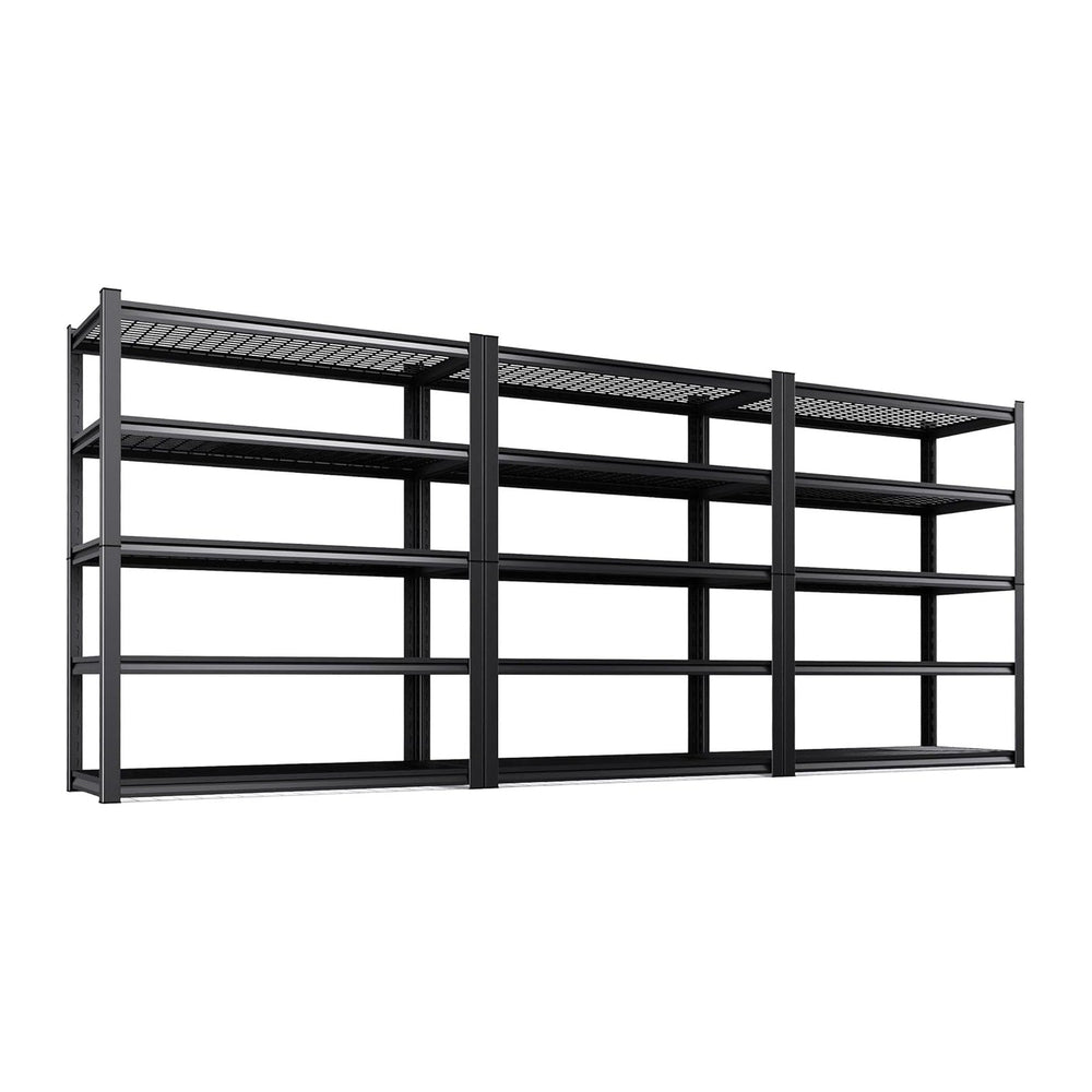Set of 3 Garage Shelving-2500 lbs 5 Tier Storage Shelves,78"Hx46"Wx...