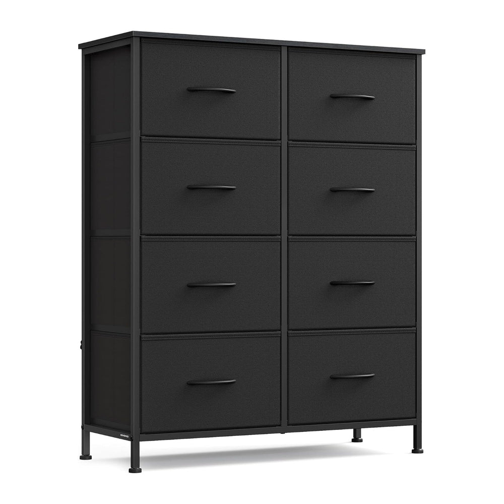 SONGMICS Dresser for Bedroom, Chest of Drawers, Steel, MDF, 8 Non-Woven Fabri...