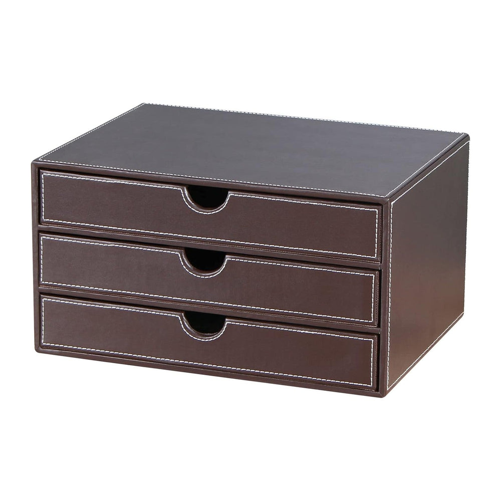 Stackable 3-Drawer Desk Organizer, Executive Office Supplies Desktop Filing A...