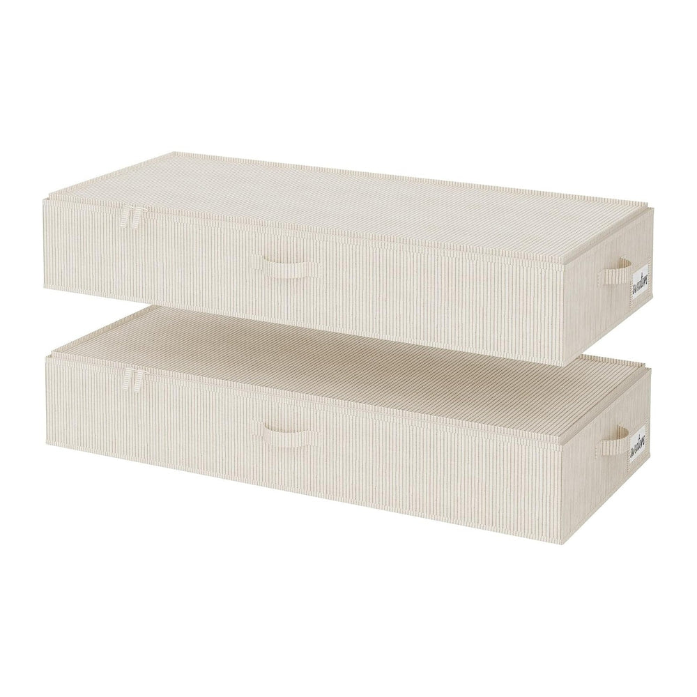 StorageWorks 7 Inch Low Profile Under Bed Clothes Storage Bins with Lids