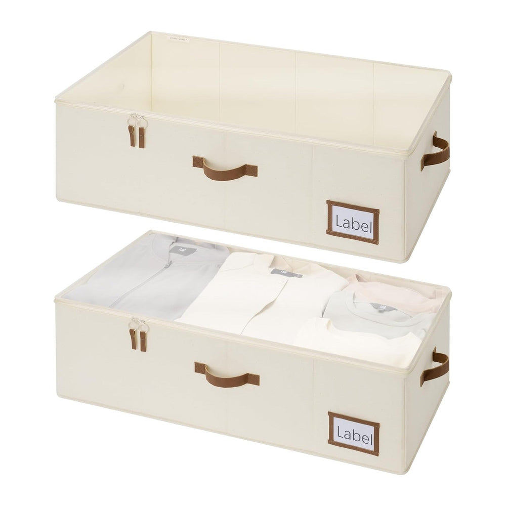 StorageWorks Under Bed Storage Bins, 90L Clothes Organizer