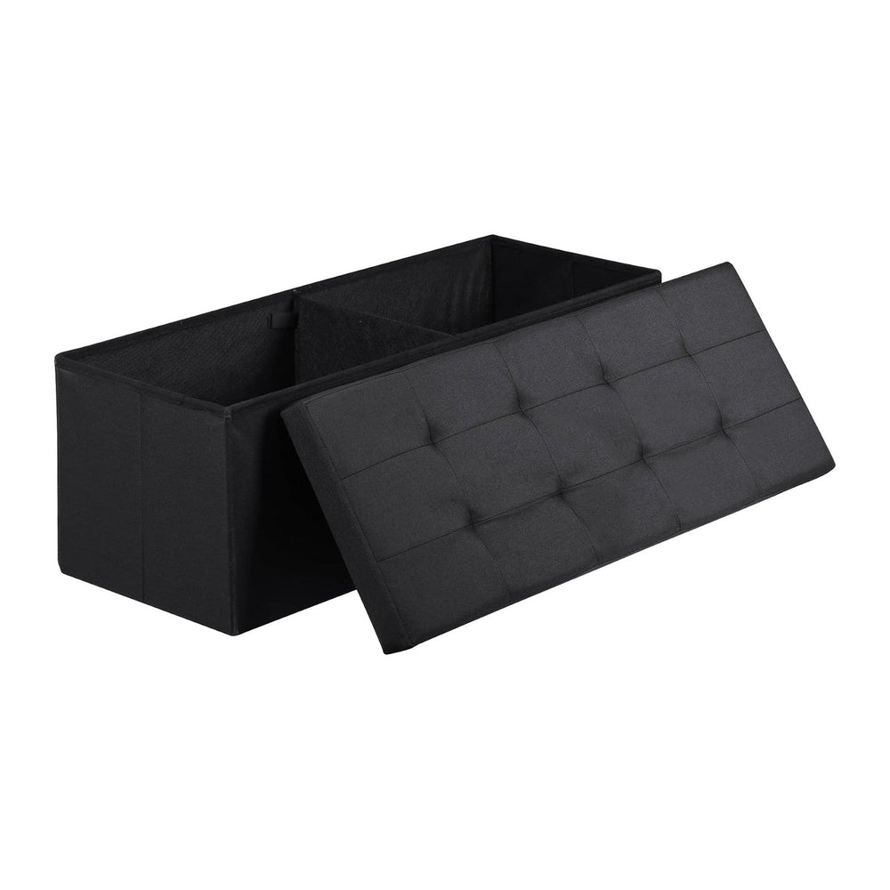 SUPER DEAL 43 Inches Storage Ottoman Bench, Folding Footrest with Padded Seat...